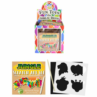 Papel de Rascar ECO FRIENDLY: Animales de la Selva (Display 108 uds.)