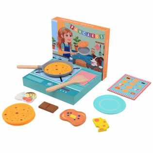 JOUECO - Set de tortitas de madera - Adecuado para ni&ntilde;os a partir de 3 a&ntilde;os (1 ud.)