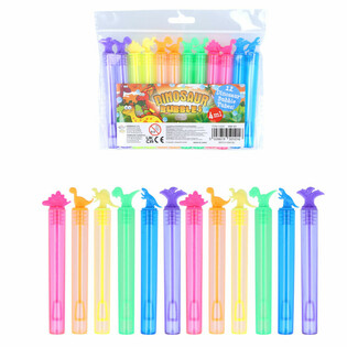 Pomperos de Dinosaurio de Colores (Pack de 12)