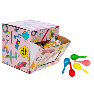PEQUE&Ntilde;AS MARACAS SAMBA - MIX COLORES - EN DISPLAY (60 uds.)