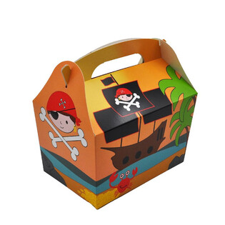 CAJA DE MENÚ MODELO: PIRATA - Dim. 18.5x12x19 CM - CAJA DE COMIDA - KIDSBOX (24 uds.)