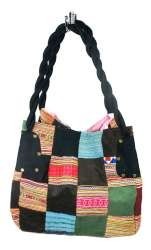 Bolso Patchwork B-FAIR grande negro (1 ud.)