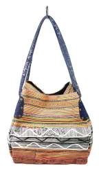 Ref: 97717 - BOLSO B-FAIR WAVE BLANCO/NEGRO (1 ud)