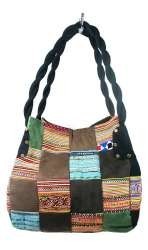 BOLSO PATCHWORK B-FAIR PEQUE&Ntilde;O NEGRO (1 ud.)